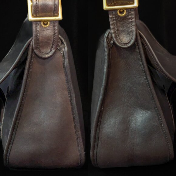 COACH Vintage New York Courier Bonnie Saddle Shoulder Bag Made in USA - Picture 7 of 17